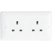 Arlec Slim Line 13 Amp 2 Gang Unswitched Socket White 
Arlec Slim Line 13 Amp 2 Gang Unswitched Socket White