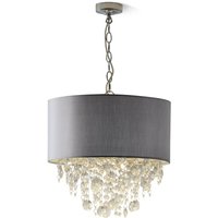 Wedmore Ceiling Light with Crystal Droplets - Grey
Wedmore Ceiling Light with Crystal Droplets - Grey