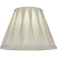Silk Round Pleated Lamp Shade - Cream - 30cm