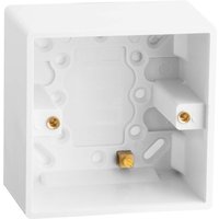 Arlec 1 Gang Pattress Box 47mm White
Arlec 1 Gang Pattress Box 47mm White