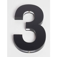 Ultra Black House Number - 120mm - 3 
Ultra Black House Number - 120mm - 3