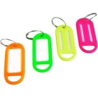 Key Rings with ID Tags - 4 Pack - Fluorescent Colours
Key Rings with ID Tags - 4 Pack - Fluorescent Colours