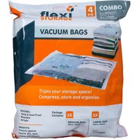 Vacuum Storage Bag Combo - Pack of 4 (2 Medium, 2 Large)
Vacuum Storage Bag Combo - Pack of 4 (2 Medium, 2 Large)
