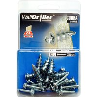 Cobra Wall Driller - Hollow Wall Fixings x 12 - 034RE
Cobra Wall Driller - Hollow Wall Fixings x 12 - 034RE