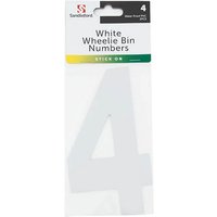 White Wheelie Bin Number - 4
White Wheelie Bin Number - 4