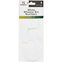 White Wheelie Bin Number - 5
White Wheelie Bin Number - 5
