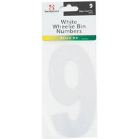White Wheelie Bin Number - 9
White Wheelie Bin Number - 9