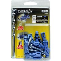 Cobra Triple Grip - Multi Purpose Wall Fixings x 10 - 172RE
Cobra Triple Grip - Multi Purpose Wall Fixings x 10 - 172RE