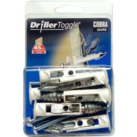 Cobra Driller Toggle - Hollow Wall Fixings x 6 - 364RE
Cobra Driller Toggle - Hollow Wall Fixings x 6 - 364RE