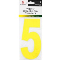 Yellow Wheelie Bin Number - 5
Yellow Wheelie Bin Number - 5