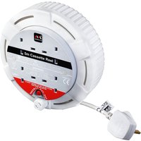 Masterplug 4 Socket Cassette Reel 4m White
Masterplug 4 Socket Cassette Reel 4m White