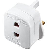 Masterplug Shaver Adaptor White