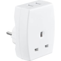 Masterplug UK to Europe Travel Adaptor White
Masterplug UK to Europe Travel Adaptor White