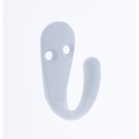 Basic Single Robe Hook - White