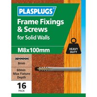Frame Fixings & Screws M8 x 100mm - 16 Pack
Frame Fixings & Screws M8 x 100mm - 16 Pack