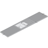 Maia Brazilian Greige Kitchen Sink Worktop - Acrylic 1.5 Duo Left Hand Bowl - 1800 x 650 x 28mm
Maia Brazilian Greige Kitchen Sink Worktop - Acrylic 1.5 Duo Left Hand Bowl - 1800 x 650 x 28mm