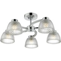 Eva 5 Light Semi Flush Ceiling Light - Chrome
Eva 5 Light Semi Flush Ceiling Light - Chrome