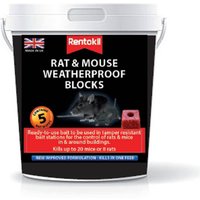 Rentokil Rat & Mouse Bait Blocks (Pack of 5)
Rentokil Rat & Mouse Bait Blocks (Pack of 5)
