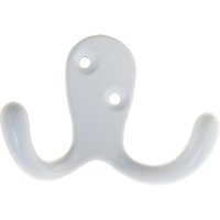 Basic Double Robe Hook - White
Basic Double Robe Hook - White
