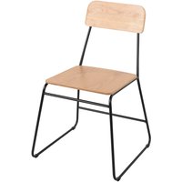 Black and Oak Veneer Utility Chair
Black and Oak Veneer Utility Chair