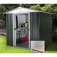 Yardmaster 6x5ft Hercules Deluxe Apex Metal Shed with Floor Frame 
Yardmaster 6x5ft Hercules Deluxe Apex Metal Shed with Floor Frame