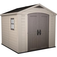 Keter Factor 8 x 8ft Outdoor Garden Apex Storage Shed - Beige/Brown
Keter Factor 8 x 8ft Outdoor Garden Apex Storage Shed - Beige/Brown