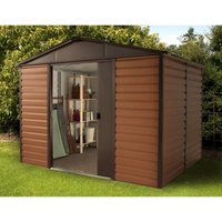 Yardmaster 10x8ft Woodgrain Metal Shed 
Yardmaster 10x8ft Woodgrain Metal Shed