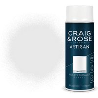 Craig & Rose Artisan Enamel Gloss Spray Paint - White - 400ml
Craig & Rose Artisan Enamel Gloss Spray Paint - White - 400ml