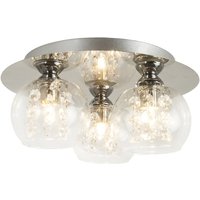 Isabella 3 Light Flush Fitting - Chrome and Glass
Isabella 3 Light Flush Fitting - Chrome and Glass