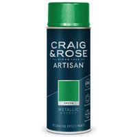 Craig & Rose Artisan Metallic Effect Spray Paint - Green - 400ml
Craig & Rose Artisan Metallic Effect Spray Paint - Green - 400ml