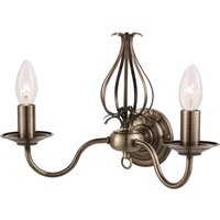 Piper 2 Light Antique Brass Wall Light
Piper 2 Light Antique Brass Wall Light