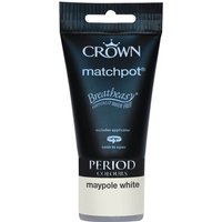 Crown Period Collection Maypole White - Flat Matt Emulsion Paint - 40ml
Crown Period Collection Maypole White - Flat Matt Emulsion Paint - 40ml