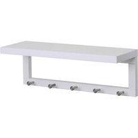 Coat Shelf with Hooks - White
Coat Shelf with Hooks - White