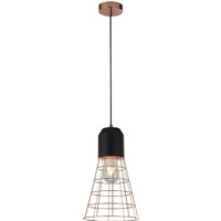 Dalgety 1 Light Cage Pendant Light - Copper and Matt Black
Dalgety 1 Light Cage Pendant Light - Copper and Matt Black