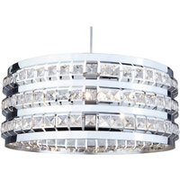 Julia 2 Light Beaded Pendant Light - Chrome and Clear
Julia 2 Light Beaded Pendant Light - Chrome and Clear
