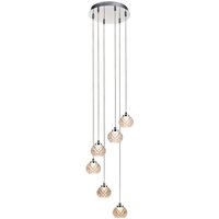 Miles Integrated Cut Glass 6 Light Fitting
Miles Integrated Cut Glass 6 Light Fitting