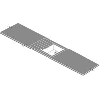 Maia Snow Haze Kitchen Sink Worktop - Universal Bowl - 1800 x 600 x 42mm 
Maia Snow Haze Kitchen Sink Worktop - Universal Bowl - 1800 x 600 x 42mm