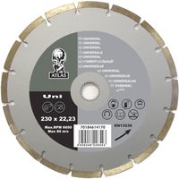 Atlas Uni Diamond Cutting Blade - 125 x 22.23mm
Atlas Uni Diamond Cutting Blade - 125 x 22.23mm