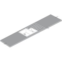 Maia Snow Haze Kitchen Sink Worktop 1.5 Designer Left Hand Bowl - 3600 x 650 x 42mm
Maia Snow Haze Kitchen Sink Worktop 1.5 Designer Left Hand Bowl - 3600 x 650 x 42mm