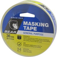 Bear 36mm x 50m General Purpose Masking Tape
Bear 36mm x 50m General Purpose Masking Tape
