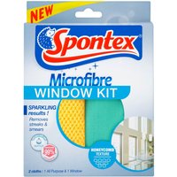 Spontex Microfibre Window Kit 2 Pack
Spontex Microfibre Window Kit 2 Pack