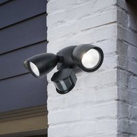 Lutec Shrimp 22W Twin LED PIR Wall Light - Black
Lutec Shrimp 22W Twin LED PIR Wall Light - Black