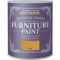 Rust-Oleum Metallic Furniture Paint - Gold - 750ml
Rust-Oleum Metallic Furniture Paint - Gold - 750ml