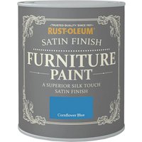Rust-Oleum Satin Furniture Paint - Cornflower Blue - 125ml
Rust-Oleum Satin Furniture Paint - Cornflower Blue - 125ml