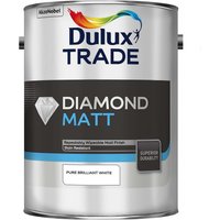 Dulux Trade Diamond Matt Pure Brilliant White Paint - 5L 
Dulux Trade Diamond Matt Pure Brilliant White Paint - 5L