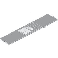 Minerva ice Blue Kitchen Sink Worktop - 1.5 Duo Left Hand Bowl - 305 x 65 x 2.5cm
Minerva ice Blue Kitchen Sink Worktop - 1.5 Duo Left Hand Bowl - 305 x 65 x 2.5cm