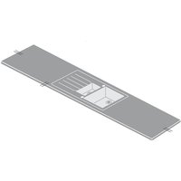 Minerva ice Blue Kitchen Sink Worktop - 1.5 Duo Right Hand Bowl - 305 x 65 x 2.5cm
Minerva ice Blue Kitchen Sink Worktop - 1.5 Duo Right Hand Bowl - 305 x 65 x 2.5cm