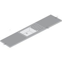 Minerva Ice Blue Kitchen Sink Worktop - Super Large Left Hand Bowl - 305 x 65 x 2.5cm
Minerva Ice Blue Kitchen Sink Worktop - Super Large Left Hand Bowl - 305 x 65 x 2.5cm
