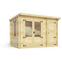 Mercia 3.5m x 2.4m Trent 19mm Log Cabin
Mercia 3.5m x 2.4m Trent 19mm Log Cabin
