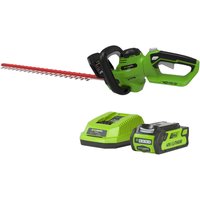Greenworks G40HT61K2-A 40V Hedge Trimmer with 2Ah Battery and Charger
Greenworks G40HT61K2-A 40V Hedge Trimmer with 2Ah Battery and Charger